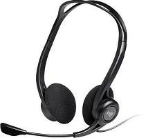 Наушники с микрофоном Logitech 960 черный 2.4м накладные USB оголовье (981-000100) | код 1826254 | Logitech