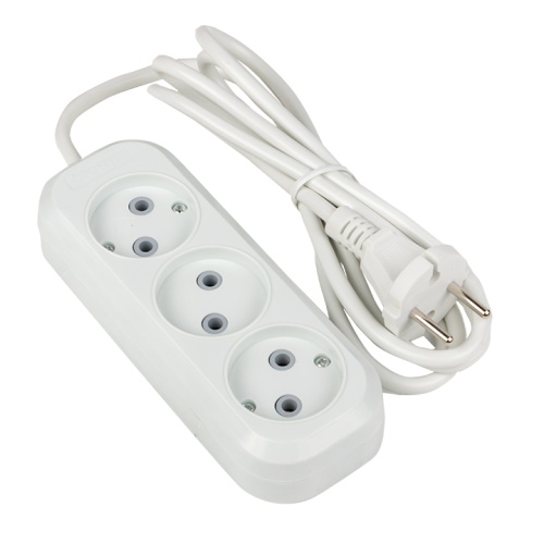 Удлинитель "Эксперт" 3 гнезда 2 метра 10А/2,2кВт без заземления ПВС 2х0,75 PROxima | код UBA10-275-3-02 | EKF Удлинитель "Эксперт" 3 гнезда 2 метра 10А/2,2кВт без заземления ПВС 2х0,75 PROxima | код UBA10-275-3-02 | EKF