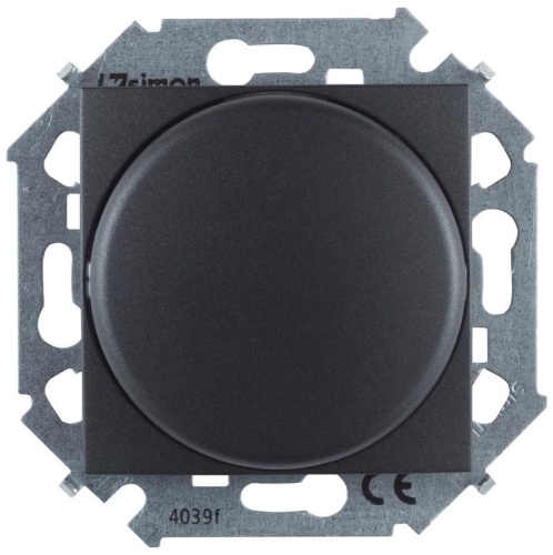 Механизм светорегулятора поворотного СП 15 5-215Вт LED 230В графит Simon 1591796-038