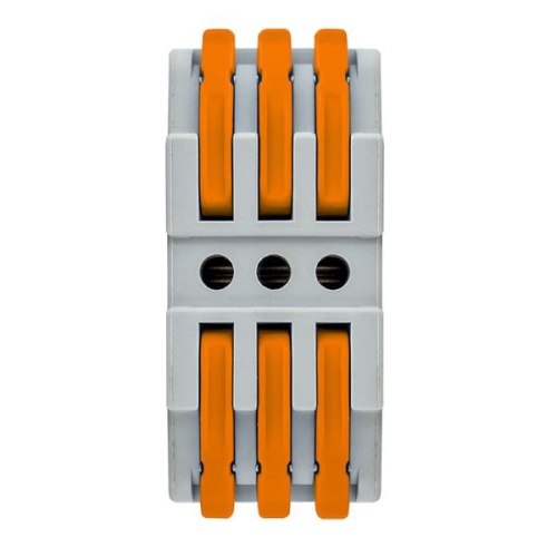 Строительно-монтажная клемма СМК 222-423 проходная 3 полюса 0,08-4мм2 (25шт,) PROxima | код plc-smk-423 | EKF фото 3
