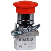 Кнопка КМЕ5101мФС-красный-0но+1нз-гриб-IP40-КЭАЗ | код 354469 | КЭАЗ