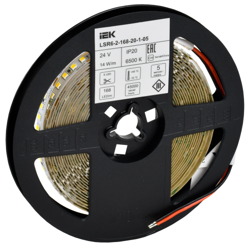 Лента LED 5м 2835-168LED 14Вт/м IP20 10мм 24В 6500К IEK | код LSR6-2-168-20-1-05 | IEK фото 4 Лента LED 5м 2835-168LED 14Вт/м IP20 10мм 24В 6500К IEK | код LSR6-2-168-20-1-05 | IEK фото 4