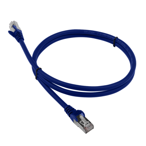 Патч-корд LANMASTER LSZH SFTP кат.6A, 10 м, синий | код LAN-PC45/S6A-10-BL | LANMASTER