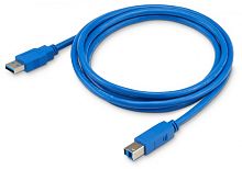 Кабель Buro USB A(m) USB B(m) 1.8м (USB3.0-AM/BM) синий | код 817271 | BURO