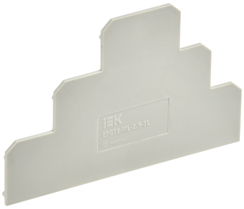 Заглушка для CTS-ML 3 ур. 2,5мм2 серая IEK | код YCT13-00-3-K03-002-ZGL | IEK