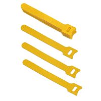 Cabeus CLAMP-135-YL Хомут для кабеля, липучка с мягкой застежкой, 135x14 мм, желтый (10 шт.) | код 9348c | Cabeus