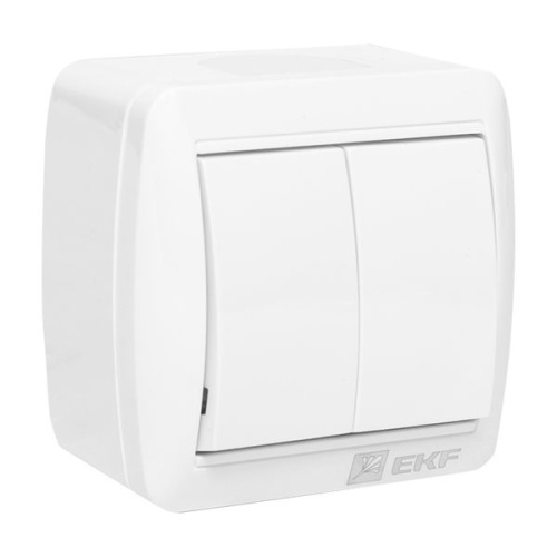 Владивосток Выключатель 2-кл, 10А IP54 бел, PROxima | код EQR16-023-30-54 | EKF фото 2