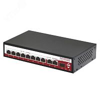 Коммутатор РоЕ сетевой на 8 портов | код SR-PS0820GBL | SarmaTT