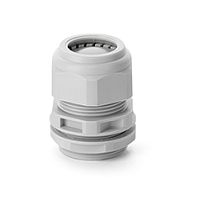Ввод кабельный PG7 с гайкой с мембраной, диаметр кабеля 3_6mm, GW 750°C, UV-resistant, IP66, серый RAL7035 | код 805.3340.1 | Scame