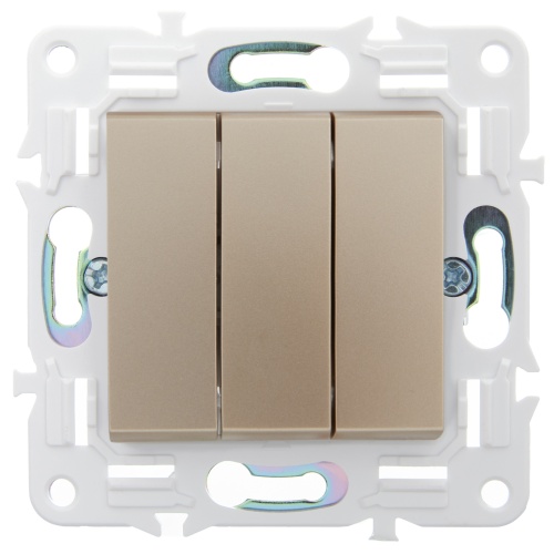 SKANDY Выключ. 3-кл. 10А SK-V11Sa песоч. IEK | код SK-V30-0-10-K98 | IEK фото 2