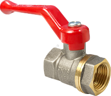 Кран шаровой ручка-рычаг (внутр./внутр.) 2дюйм латунь с никелир. покрытием (8/2) | код VF.214.NR1.200 | VALFEX