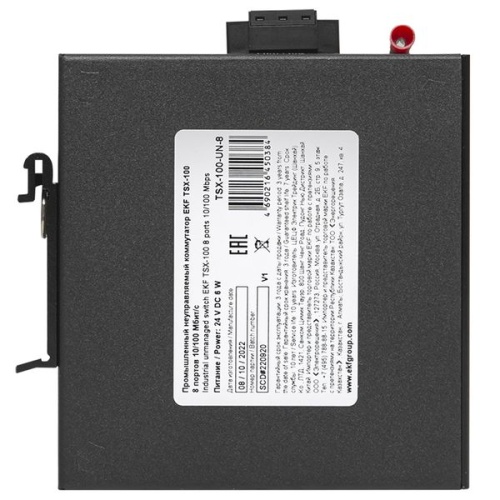 Промышленный неуправляемый коммутатор EKF TSX-100 8 портов 10/100 Мбит/с | код TSX-100-UN-8 | EKF фото 5