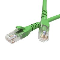 Патч-корд неэкранированный CAT5E U/UTP 4х2, LSZH, зелёный, 1.0м | код RN5EUU4510GN | DKC