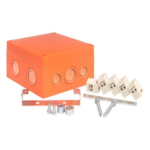 Коробка распаячная огнестойкая (126х126х74) 5 дв/1,5-6/12 IP66 EKF PROxima | код plc-kmrf-126-506-2 | EKF