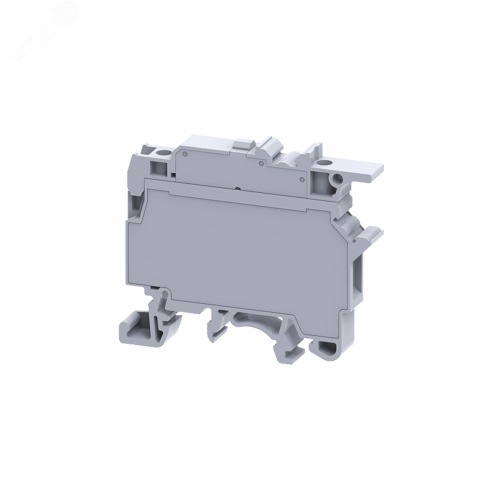 Клемма для предохранителей с индикатором винтовая OptiClip CF-4-HESILA-240V-(5x20)-6,3A-(0,2-6)-серый | код 289798 | КЭАЗ