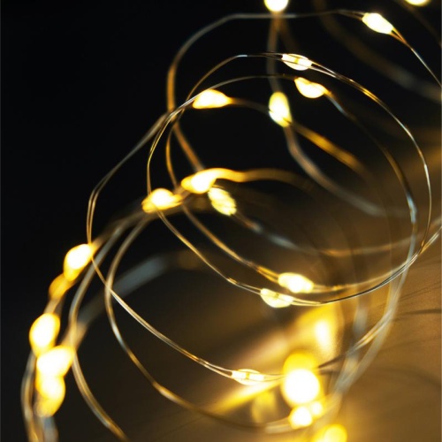 Гирлянда "Нить" 2.17м LDM30C-WW-BO 30 тепл. бел. минисветодиодов для помещений SHLights 4690601042170 фото 6