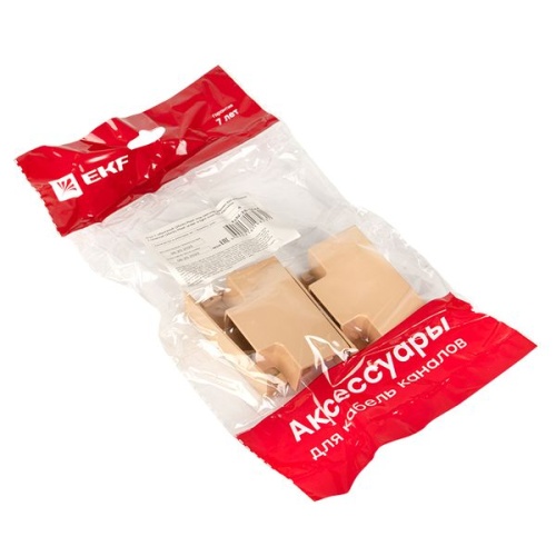 Угол T-образный (25х16) (4 шт) светлое дерево-Plast | код tchl-25-16x4 | EKF фото 3