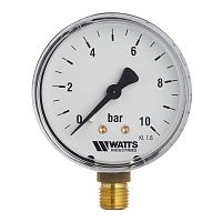 Манометр радиальный 1/4' х 63 мм / 0-10 бар (10007724) | код RAN30H21RBCDKA | WATTS Industries