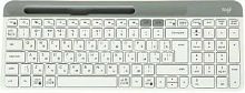 Клавиатура Logitech K580 белый/серебристый USB беспроводная BT/Radio slim Multimedia (920-010623) | код 1968794 | Logitech