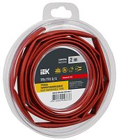 Трубка термоусадочная ТТУ нг-LS 2/1 красн. (уп.2м) | код UDR12-002-001-002-K04-T | IEK