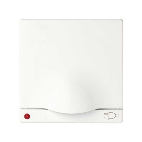 Накладка с крышкой и индикатором напряжения для 75432-, 75464-39, S82,82N, белый | код 82099-30 | Simon