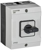 Переключатель кулачковый в боксе стандартная рукоятка 25А схема 10 | код MI-CS20-025-010 | IEK