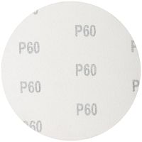 Круги шлифовальные сплошные (липучка), алюминий-оксидные, 125 мм, 5 шт Р 60 | код 39823М | FIT