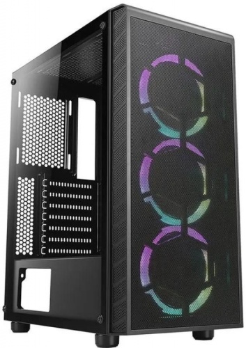 Корпус Azza Prime 360E черный без БП ATX 5x120mm 2x140mm 2xUSB3.0 audio bott PSU | код 2007760 | AZZA