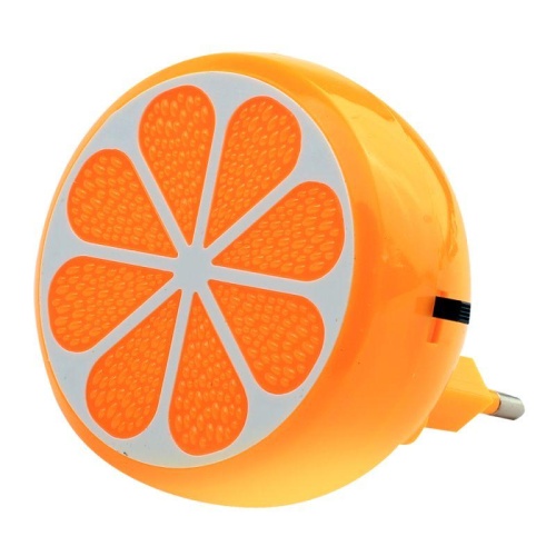Светильник светодиодный NL-234 "Апельсин" 220В ночник с выкл. оранж. Camelion 13809 фото 6