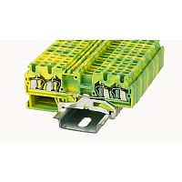WS2.5-QU-PE-01P-1C-00Z(H), Клемма пружинная WS, 2.5 мм.кв., 4C, PE, шт | код 11030000193 | DEGSON
