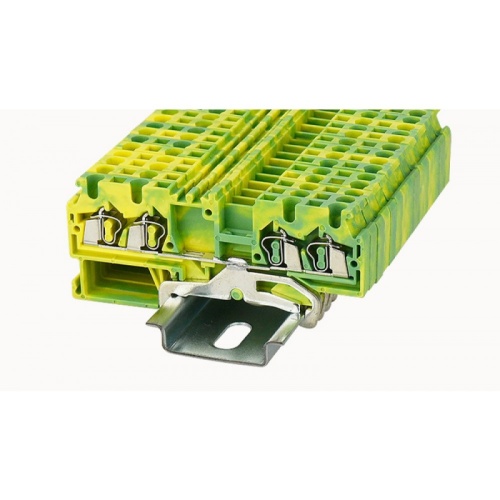 WS2.5-QU-PE-01P-1C-00Z(H), Клемма пружинная WS, 2.5 мм.кв., 4C, PE, шт | код 11030000193 | DEGSON