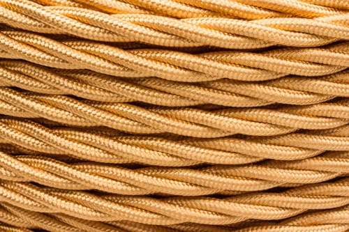 Провод ретро 2х2.5 глянец зол. (уп.50м) | код B1-425-079-50 | Bironi