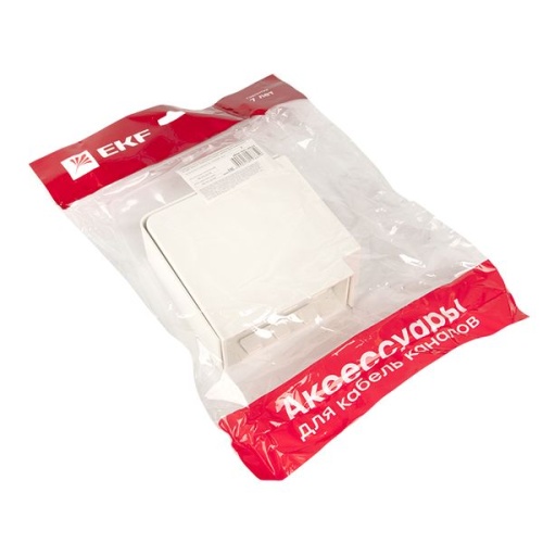 Поворот 90 гр, (100х40) (2 шт) белый-Plast | код abw-100-40x2 | EKF фото 3