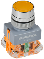 Кнопка D7-11BN d=22мм 1з+1р жел. GENERICA | код BBT50-11BN-3-22-K05-G | GENERICA by IEK