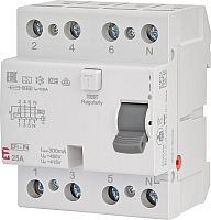 Реле дифференциальное (УЗО) 4p EFI6-P4 25/0,03 тип A (6kA) | код 002061661 | ETI