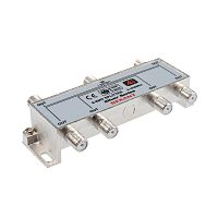 ДЕЛИТЕЛЬ ТВ краб x 6 + 7шт. F BOX 5-1000 МГц Silver REXANT | код 05-6104 | REXANT