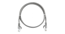 Шнур U/UTP 4 пары, Кат.5e, 2хRJ45/8P8C, T568B, 7х0,205мм, PVC, белый, 0,3м (NMC-PC4UD55B-003-WT) | код ЭКО26883 | NIKOMAX