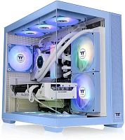 Корпус Thermaltake View 380 TG ARGB Hydrangea синий без БП ATX 6x120mm 2x140mm 1x200mm 2xUSB3.0 audio bott PSU | код 2023615 | THERMALTAKE