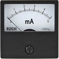 Амперметр RUICHI М42301 5мA (Аналог), щитовой | код 82011 | Ruichi