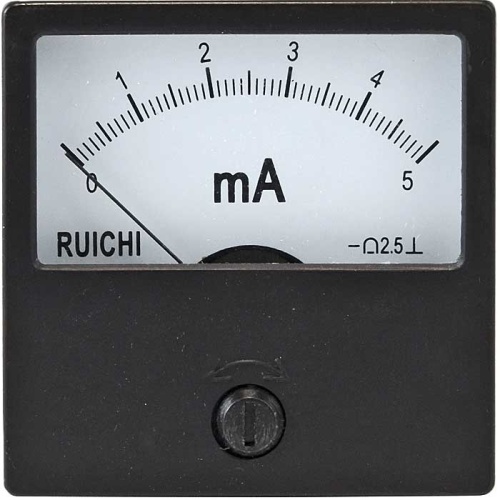 Амперметр RUICHI М42301 5мA (Аналог), щитовой | код 82011 | Ruichi