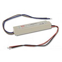 Источник питания AC-DC, 18Вт, IP67, вход 90…132В AC, выход 12В/1,5A,изоляция 3000В AC, в кожухе 140х30х20мм, -30…+70С | код LPL-18-12 | MeanWell