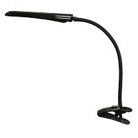 Светильник Гермес ПШ (LED, на прищепке), 8Вт, гибкая стойка 450 мм, сенсорный выкл., черный | код 814 | Трансвит