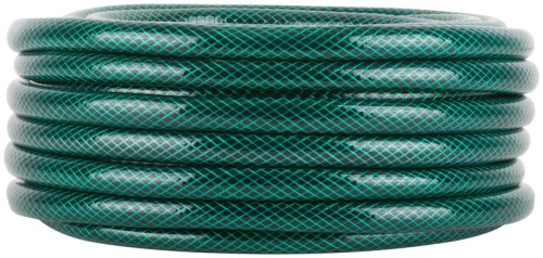 Шланг поливочный трехслойный армированный, зеленый 1/2'' х 1.8 мм х 15 м | код 76304 | КУРС РОС фото 2