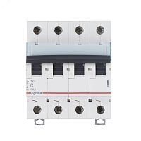 Выключатель автоматический четырехполюсный 10А B TX3 6kA/10kA | код 403900 | Legrand