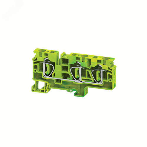 Клемма заземляющая пружинная OptiClip CXG-10-TRIPLET-PE-I-(0,5-10)-PEN | код 331833 | КЭАЗ