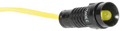 Лампа сигнальная LS LED 5 Y 230 (5мм, 230V AC, желтая) | код 004770806 | ETI