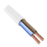 Провод ПВСмб 2х0.75 (бухта 100м) белый Народный ТРТС | код SQ0118-0901 | РЭМЗ ТМ