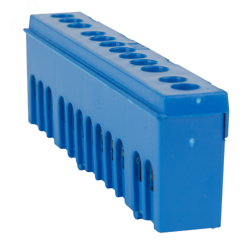 Шина нулевая в изоляции OptiKit BB-I-PE-DIN-10-6х9-зеленый | код 277948 | КЭАЗ