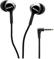 Гарнитура внутриканальные Sony MDR-EX155AP 1.2м черный проводные в ушной раковине (MDR-EX155APB) | код 1973787 | SONY