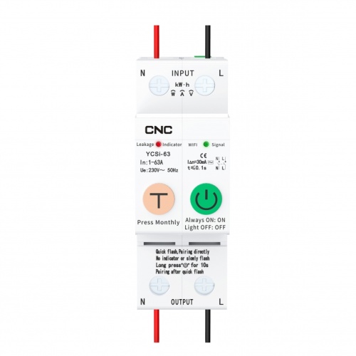 Интелектуальный выключатель YCSi-63ZJP 2P 63A | код A033764 | CNC